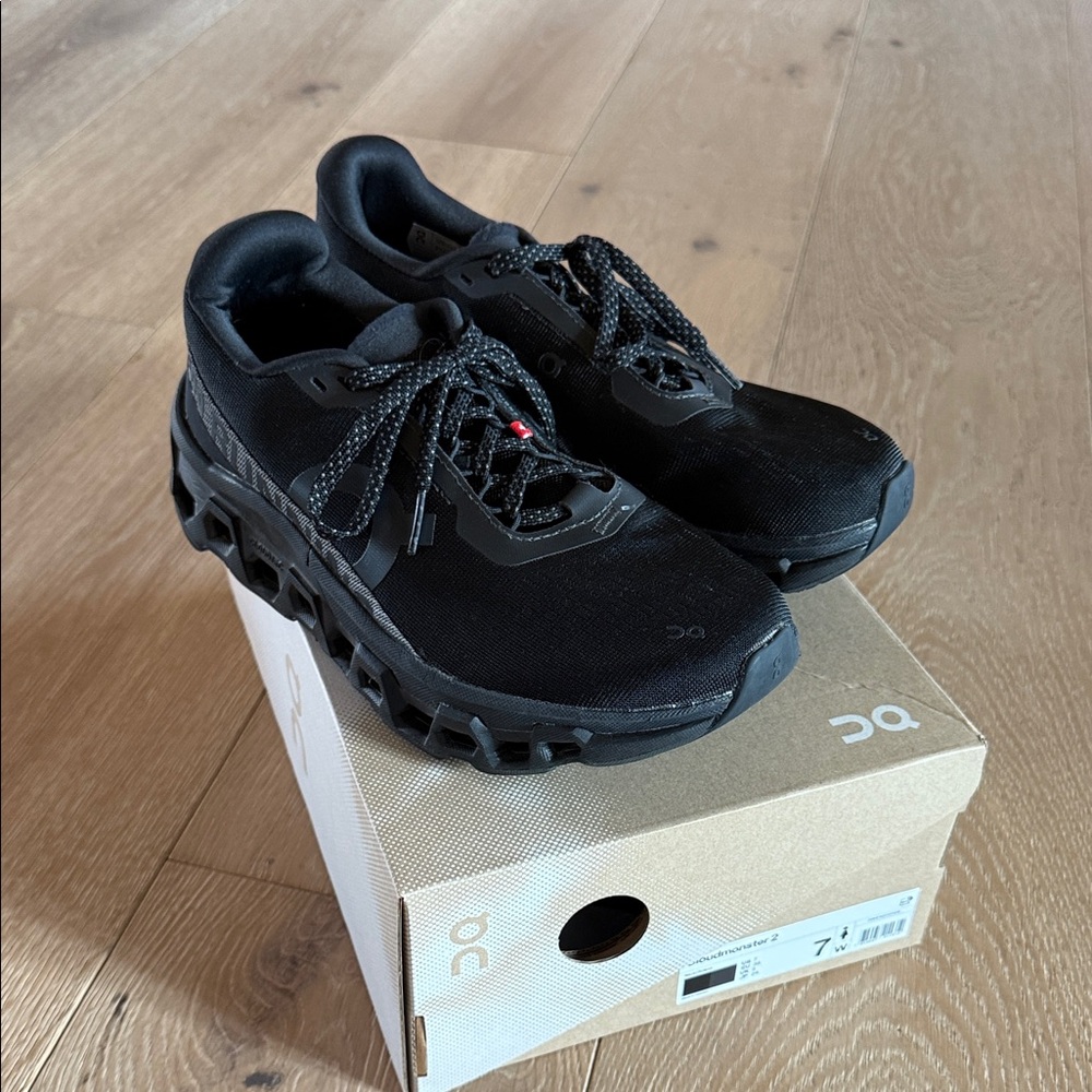 On Running Black Athletic Shoes